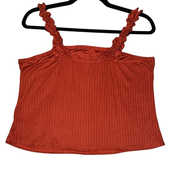 BURNT ORANGE CROP TOP - Picture 2 of 2